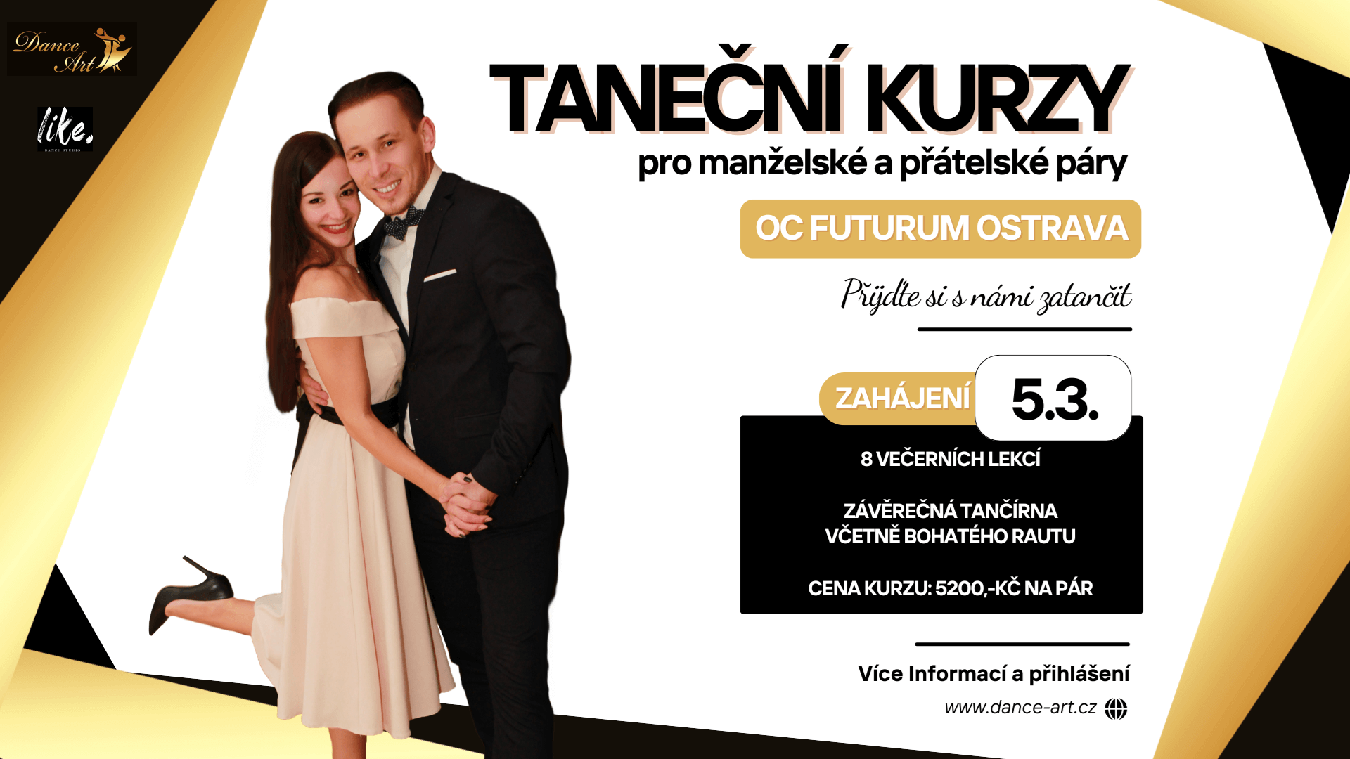 Taneční kurzy pro manželské a přátelské páry