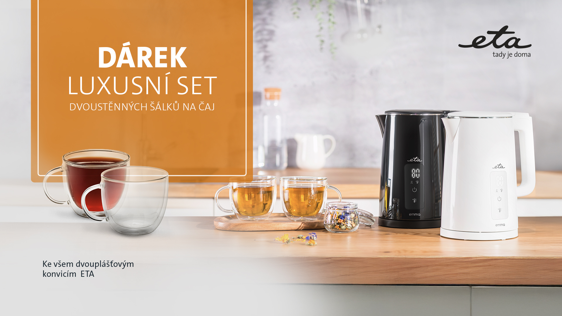 Dárek ke dvouplášťovým konvicím